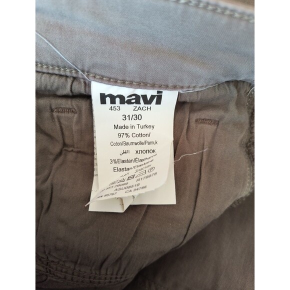 Mavi Jeans Zach Straight Leg Brown Mens Size 31x30 - Picture 7 of 8